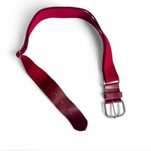 Red Youth Baseball / Softball Belt - Adjustable Elastic